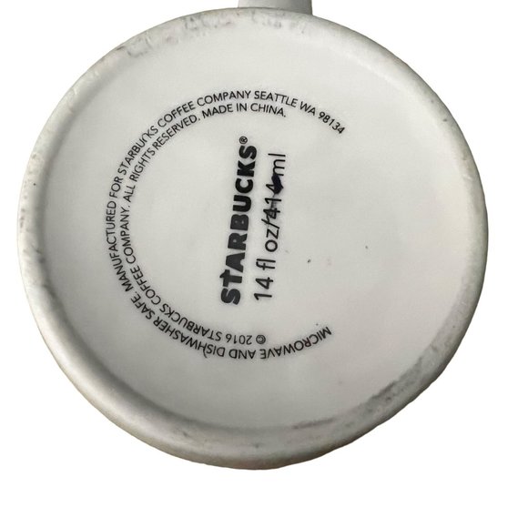 Starbucks 14oz Classic Coffee Mug White with Green Logo‎ - Picture 4 of 4